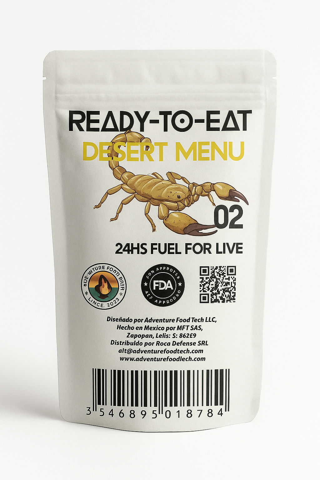 MENU #02 24HS FUEL 4 LIVE "DESERT"